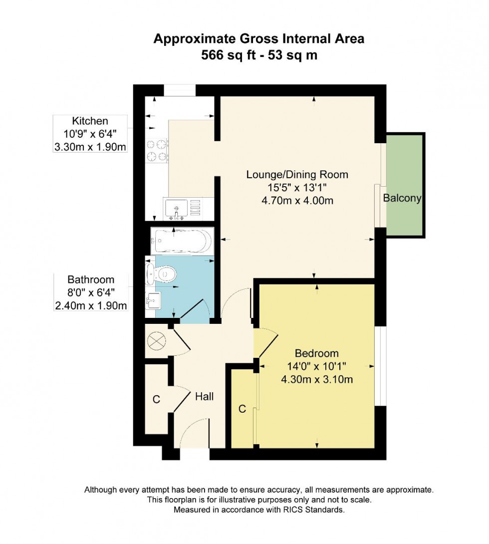 Floorplan for Treetops, Whyteleafe