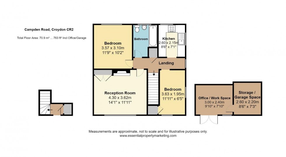 Floorplan for Campden Road, South Croydon