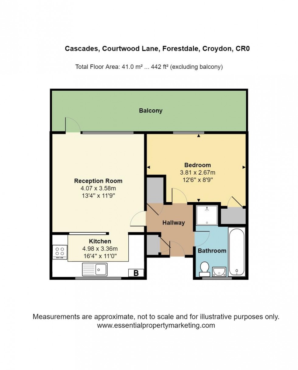 Floorplan for Courtwood Lane, South Croydon