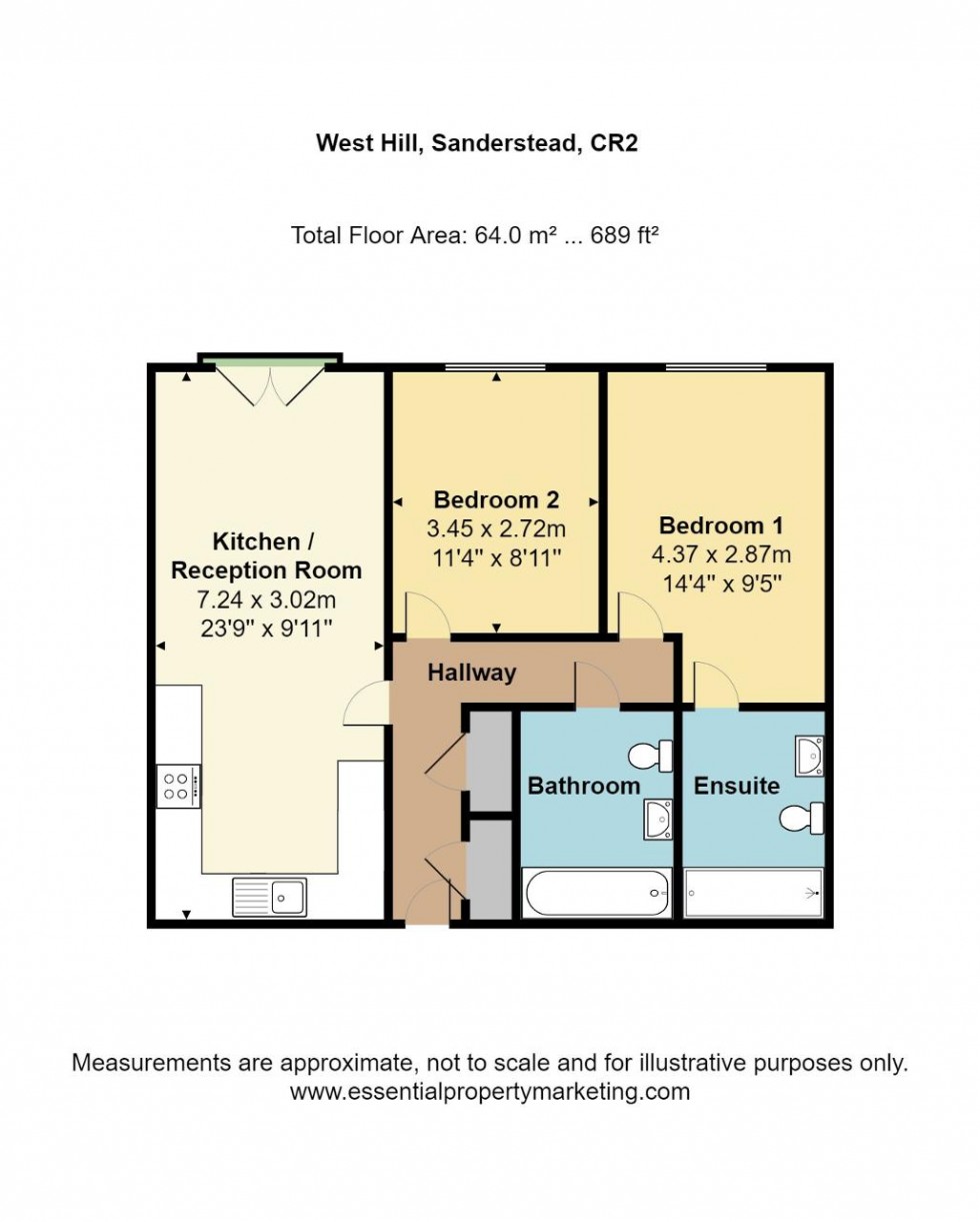 Floorplan for West Hill, Sanderstead