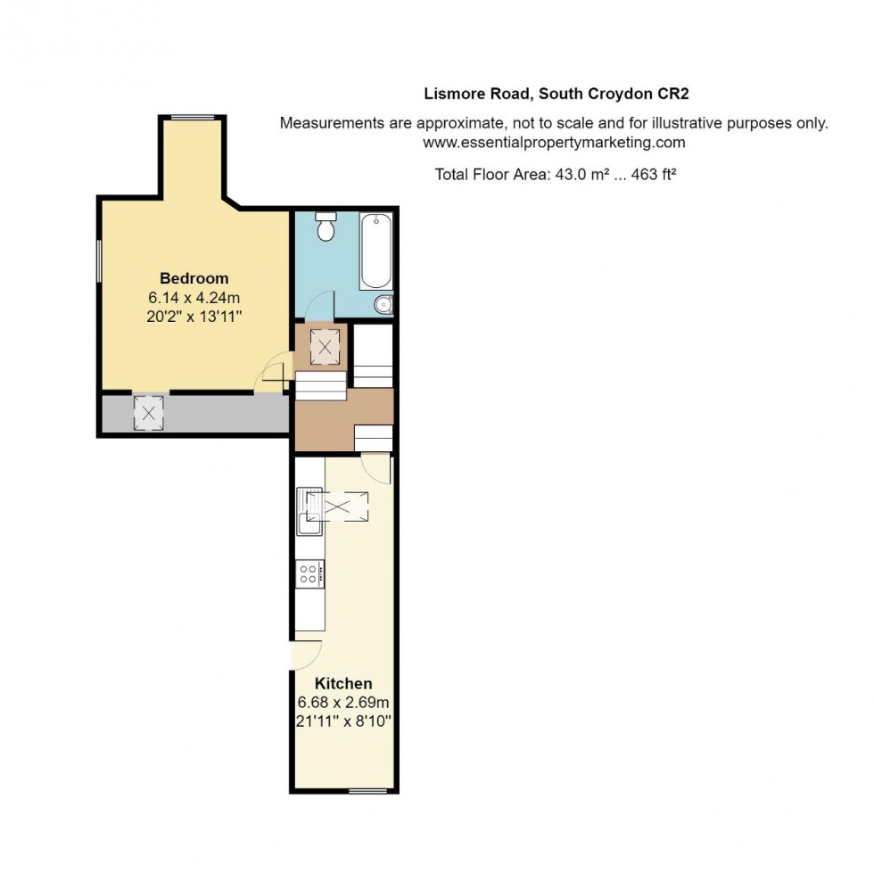 Floorplan for Lismore Road, South Croydon