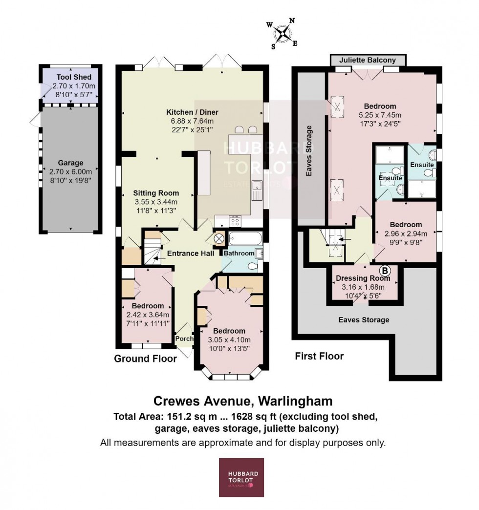 Floorplan for Crewes Avenue, Warlingham