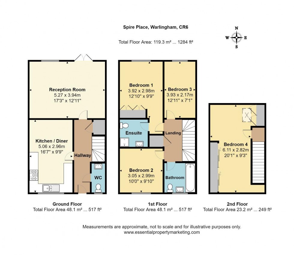 Floorplan for Spire Place, Warlingham