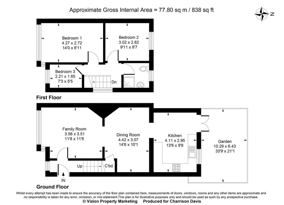 Floorplan for Waverley Close, Hayes
