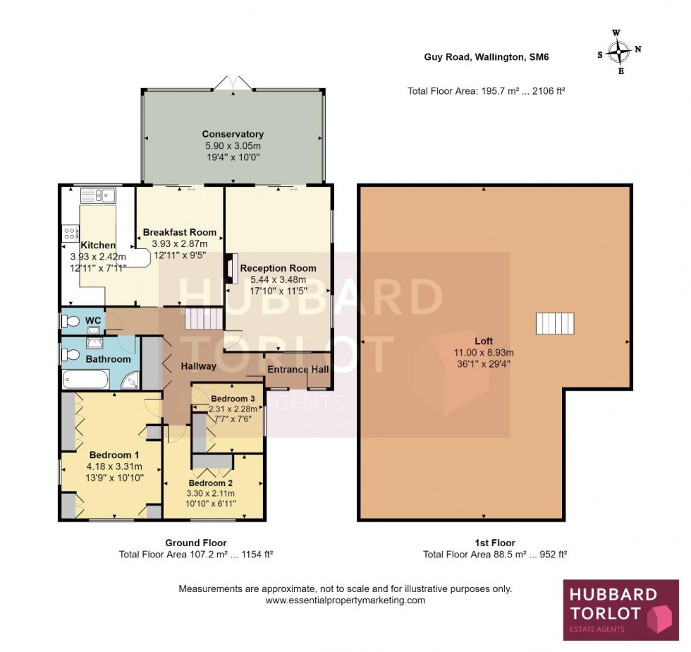 Floorplan for Guy Road, Wallington