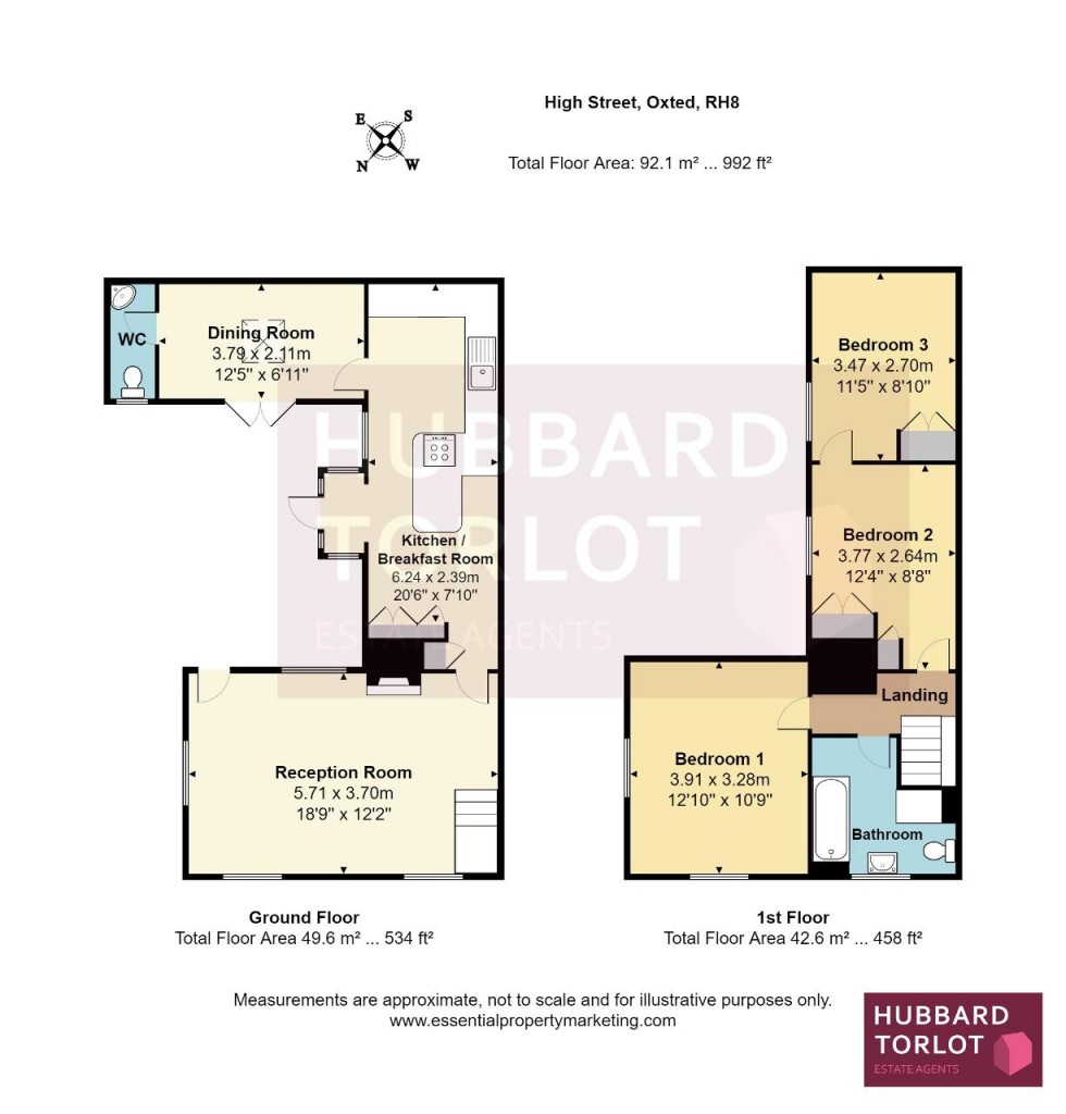 Floorplan for High Street, Oxted