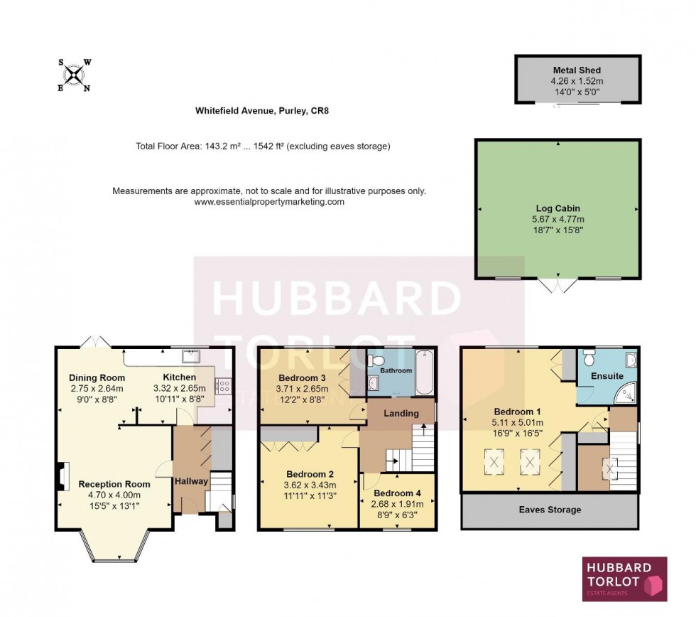 Floorplan for Whitefield Avenue, Purley