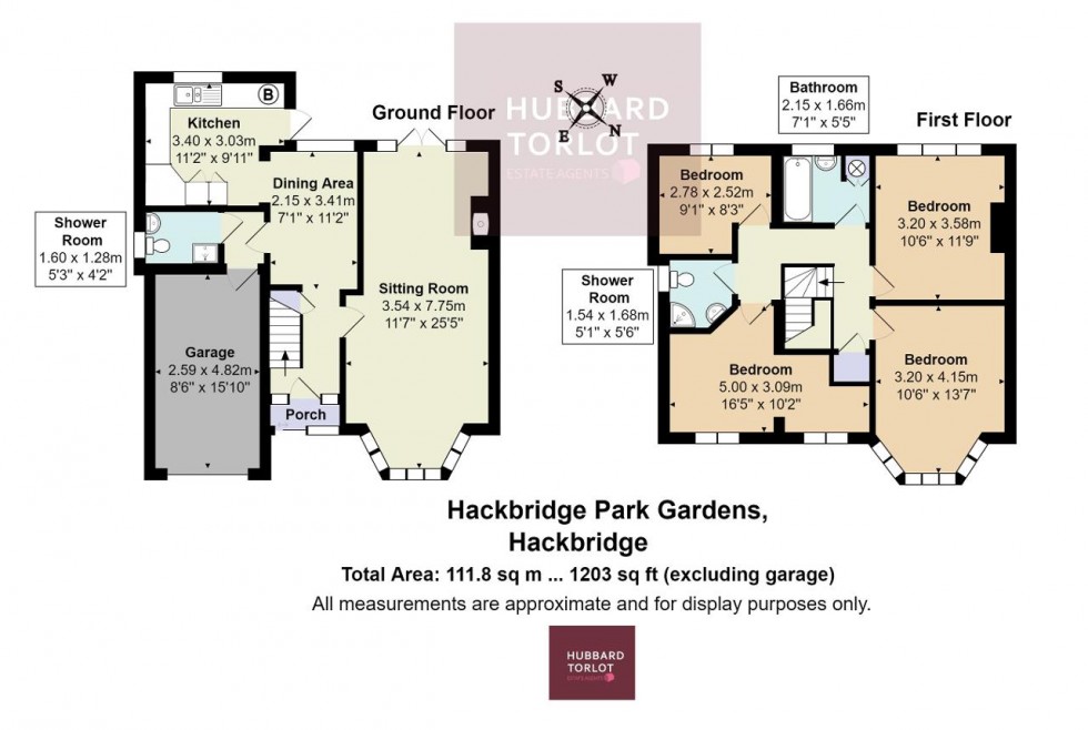 Floorplan for Hackbridge Park Gardens, Carshalton