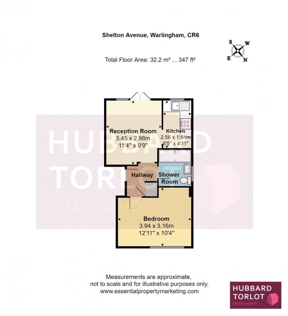 Floorplan for Shelton Avenue, Warlingham