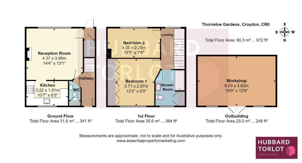 Floorplan for Thorneloe Gardens, Croydon