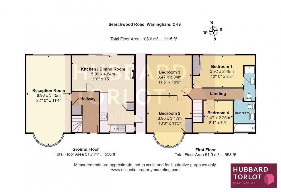 Floorplan for Searchwood Road, Warlingham