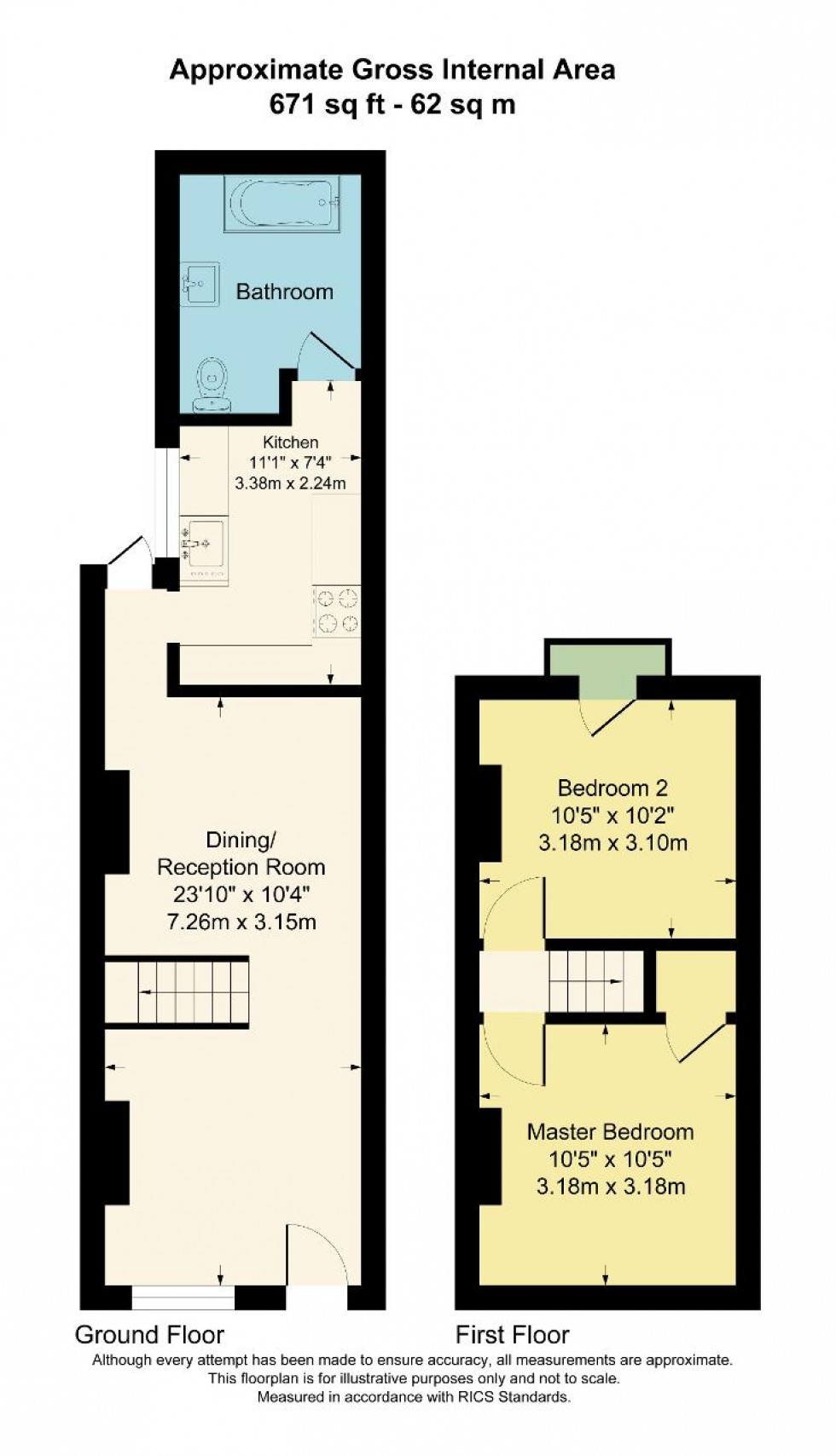 Floorplan for Cliffe Road, South Croydon