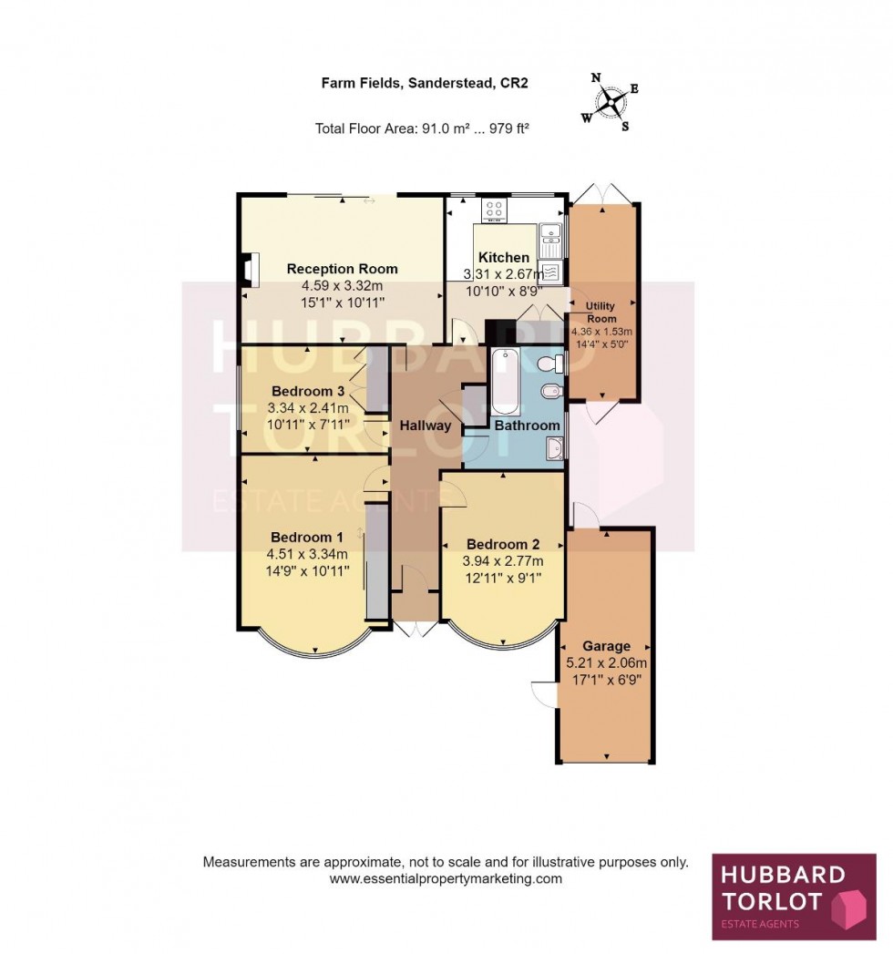 Floorplan for Farm Fields, Sanderstead