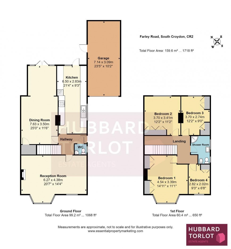 Floorplan for Farley Road, South Croydon