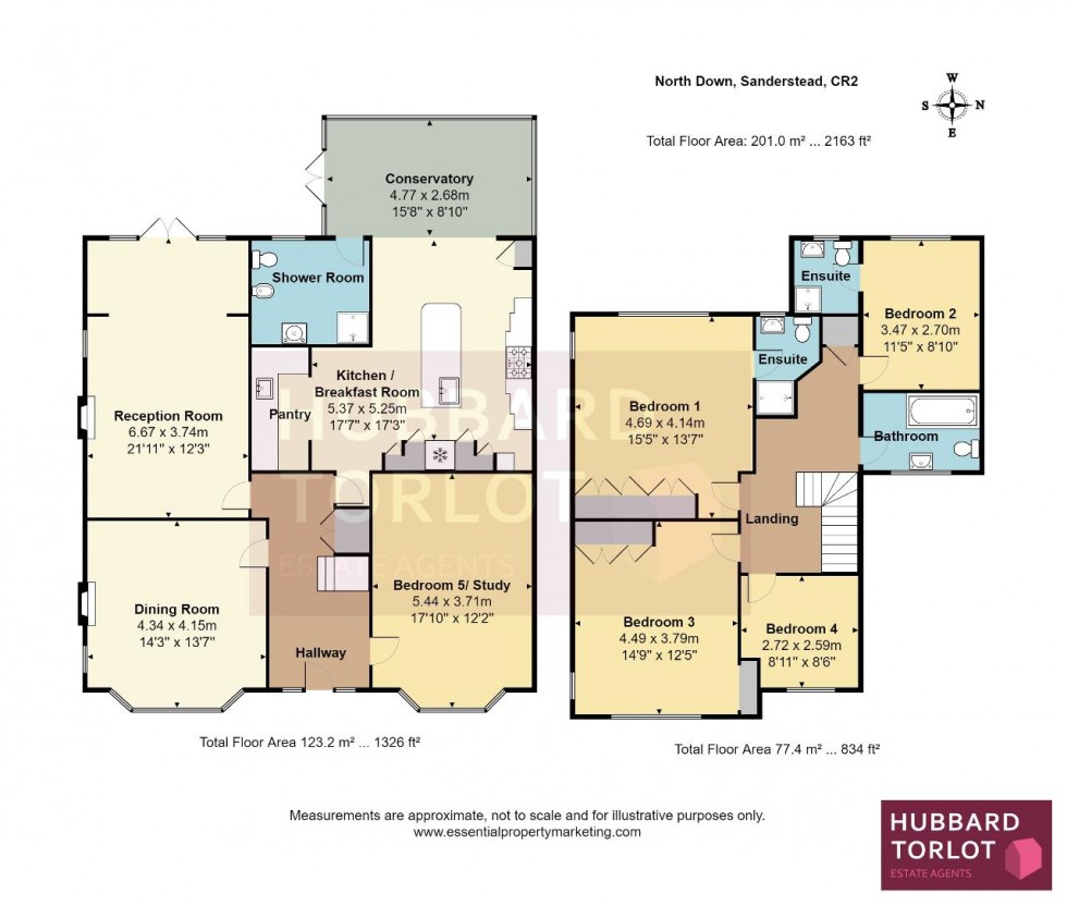 Floorplan for North Down, Sanderstead