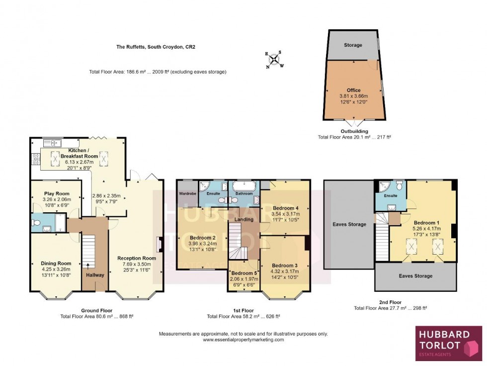 Floorplan for The Ruffetts, South Croydon