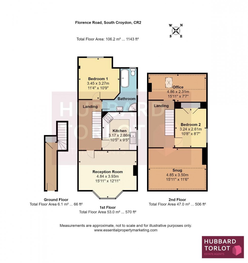 Floorplan for Florence Road, South Croydon