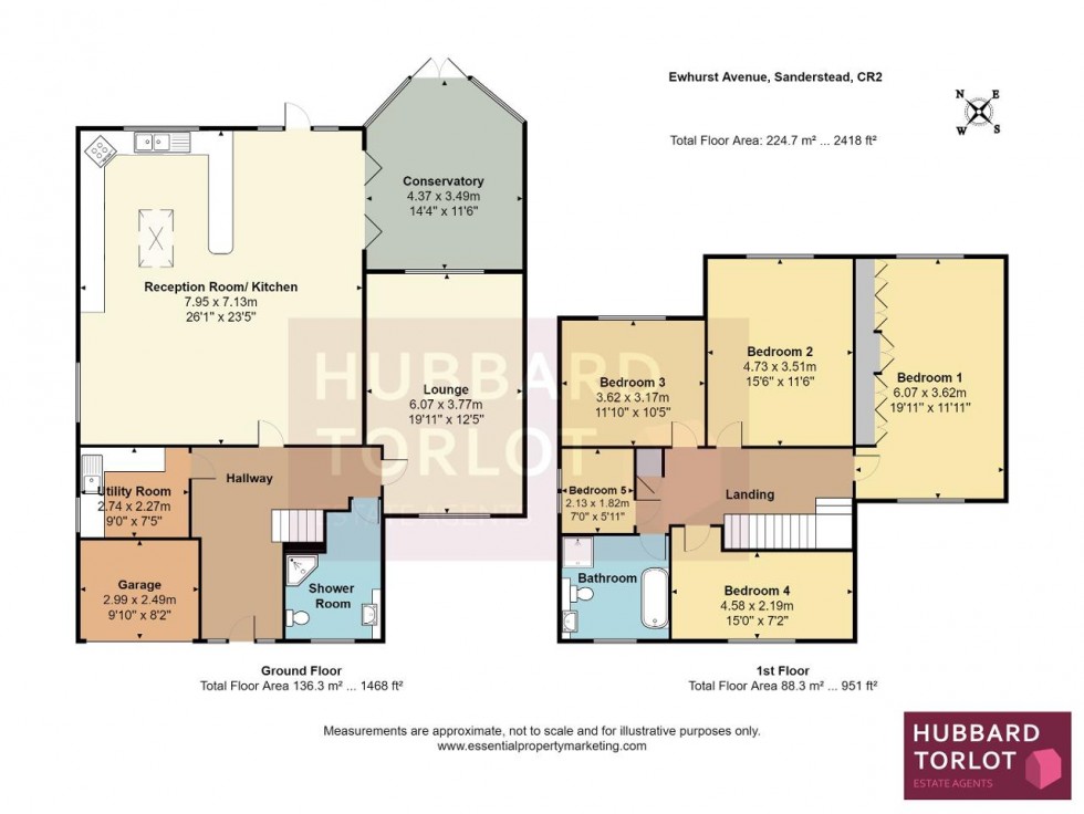 Floorplan for Ewhurst Avenue, South Croydon