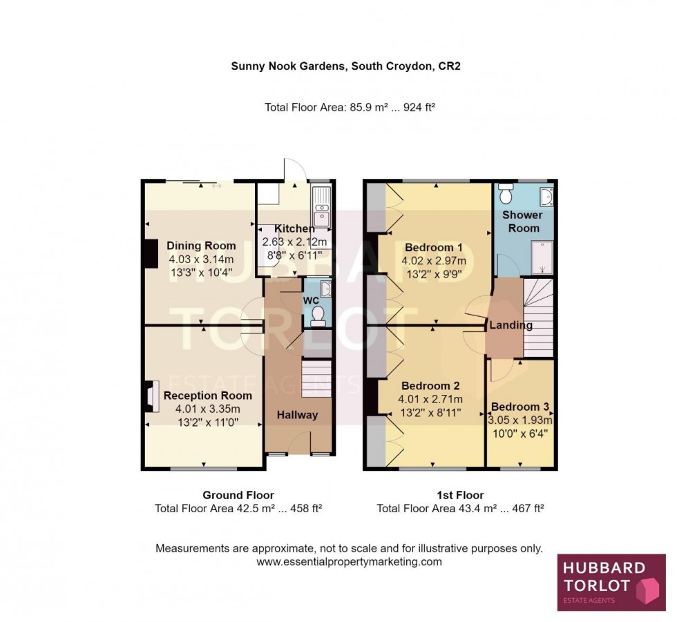 Floorplan for Sunny Nook Gardens, South Croydon