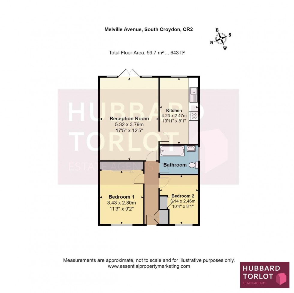 Floorplan for Melville Avenue, South Croydon