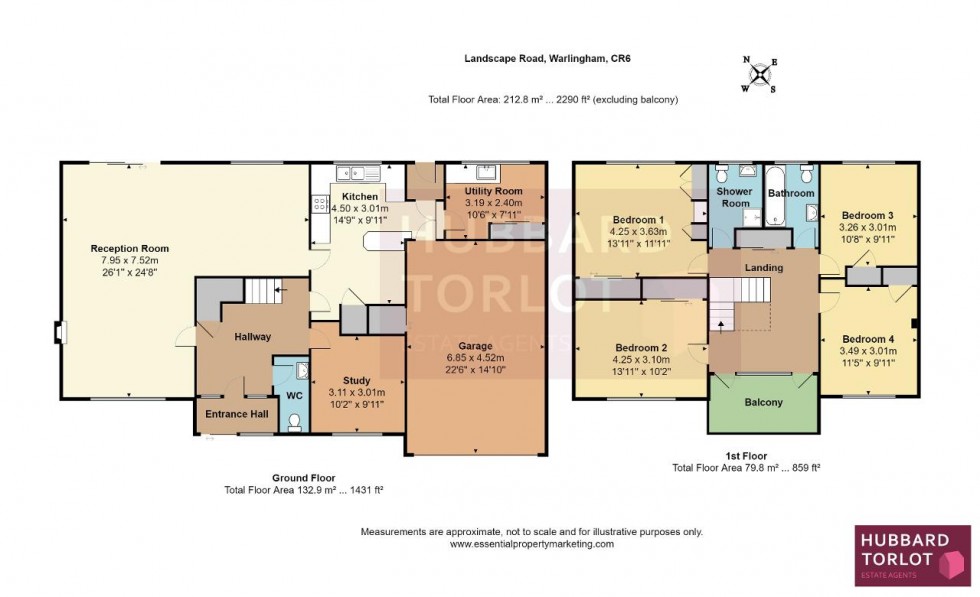 Floorplan for Landscape Road, Warlingham