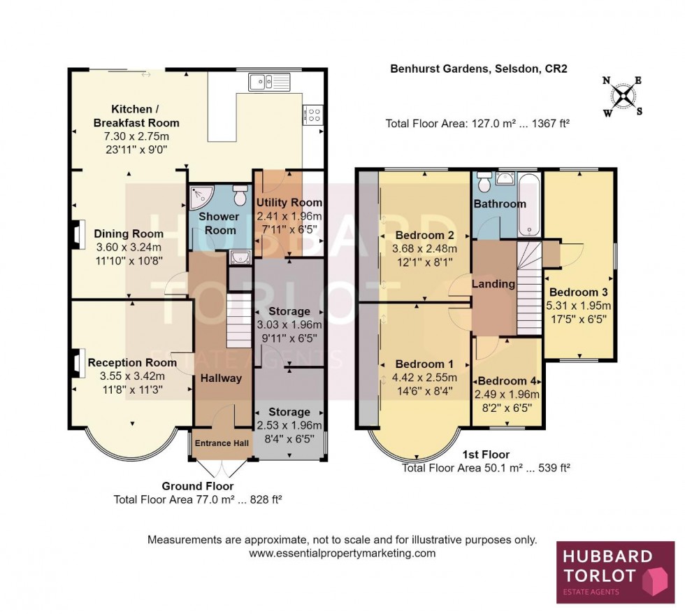 Floorplan for Benhurst Gardens, Selsdon