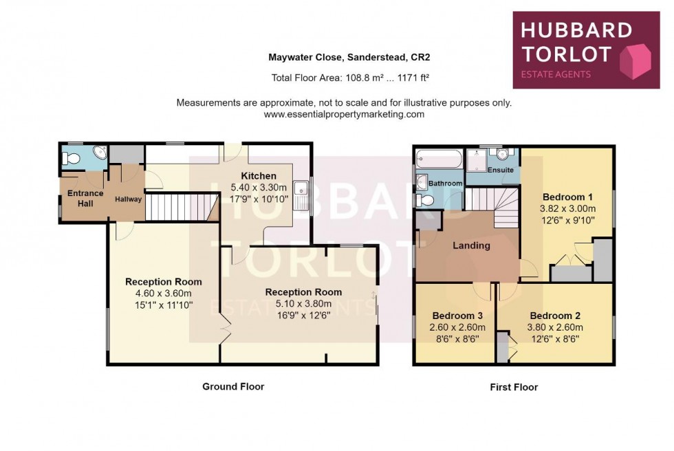 Floorplan for Maywater Close, South Croydon