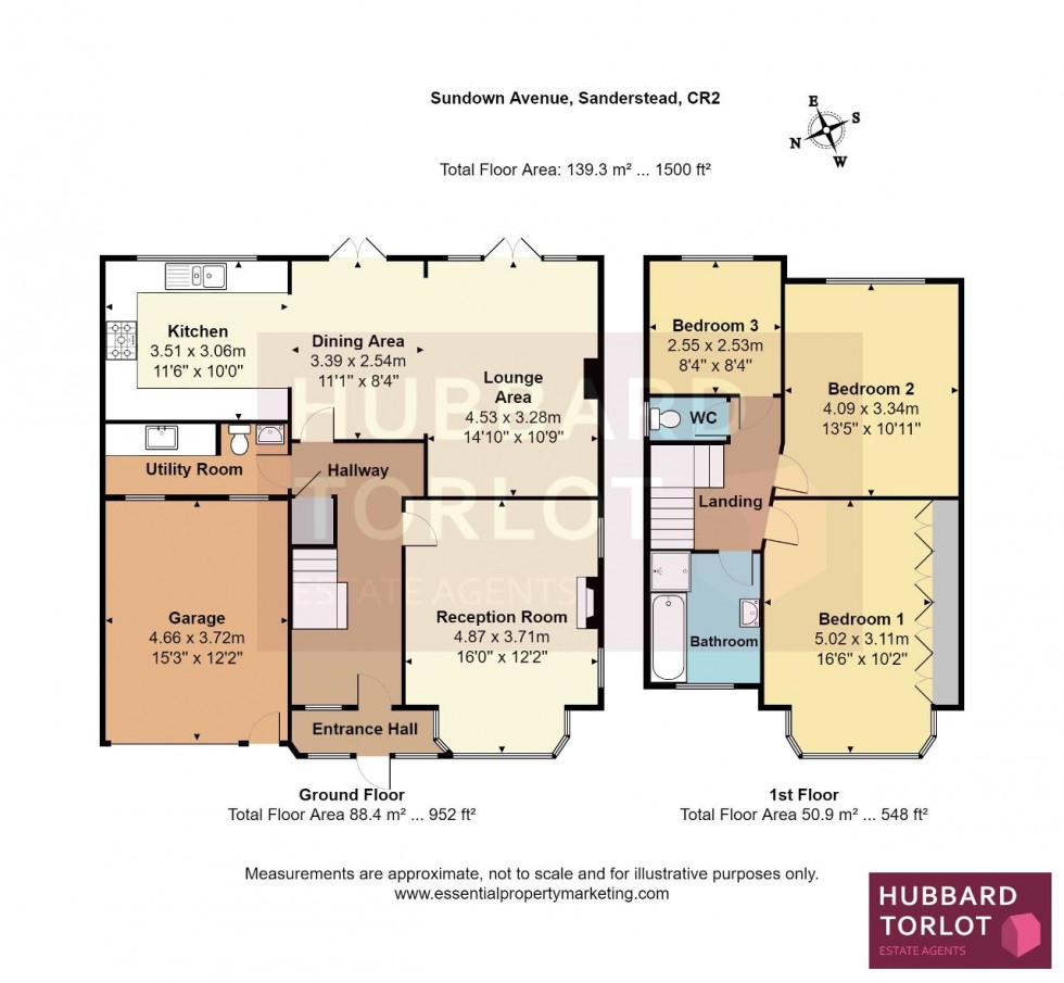 Floorplan for Sundown Avenue, Sanderstead