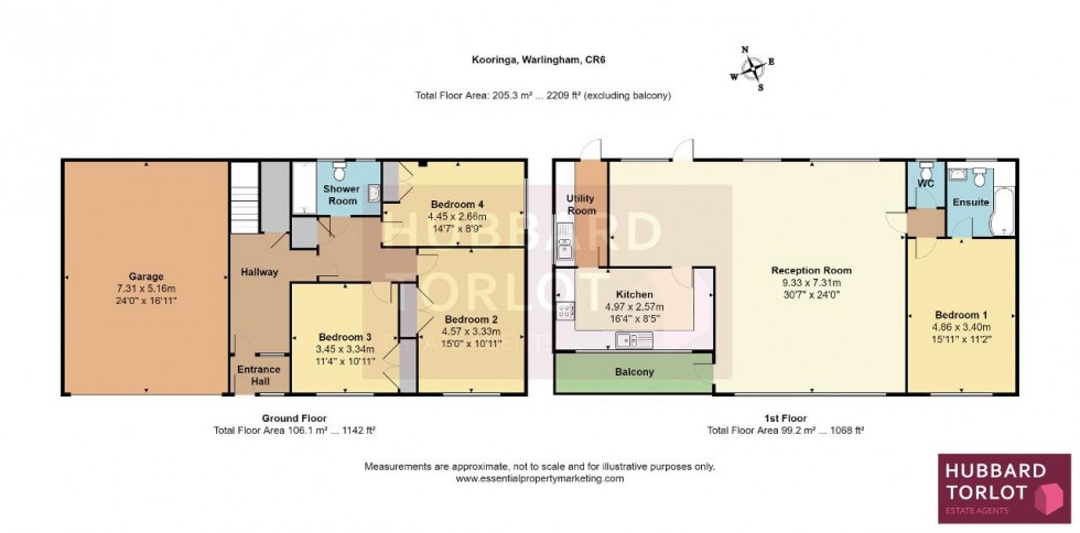 Floorplan for Kooringa, Warlingham