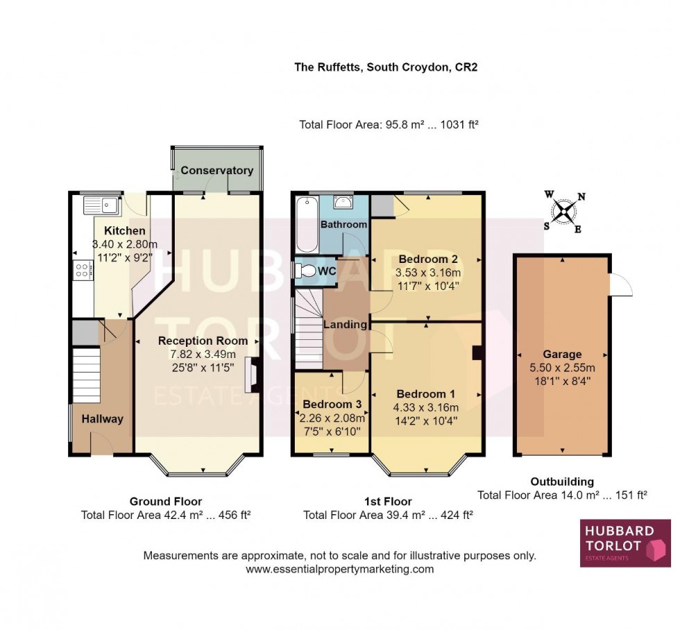 Floorplan for The Ruffetts, South Croydon