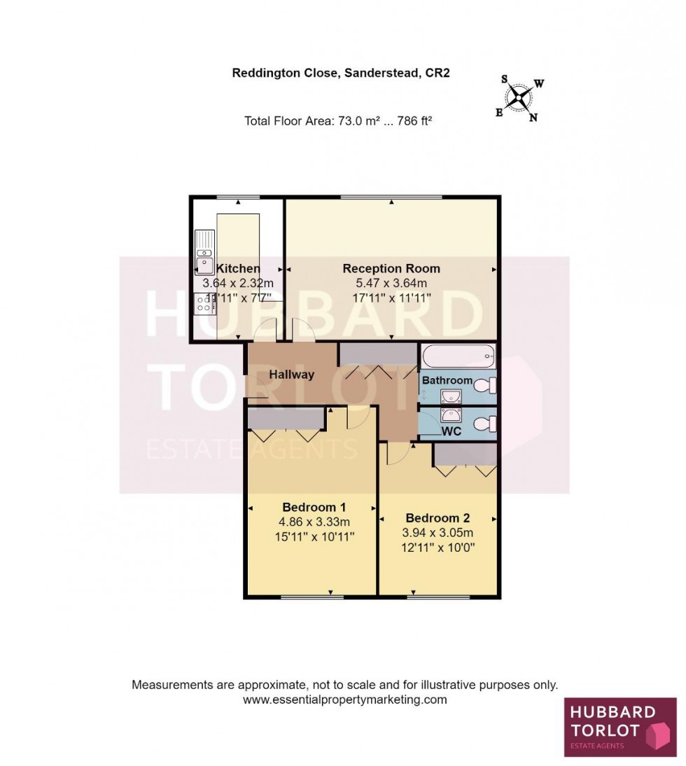 Floorplan for Reddington Close, Sanderstead