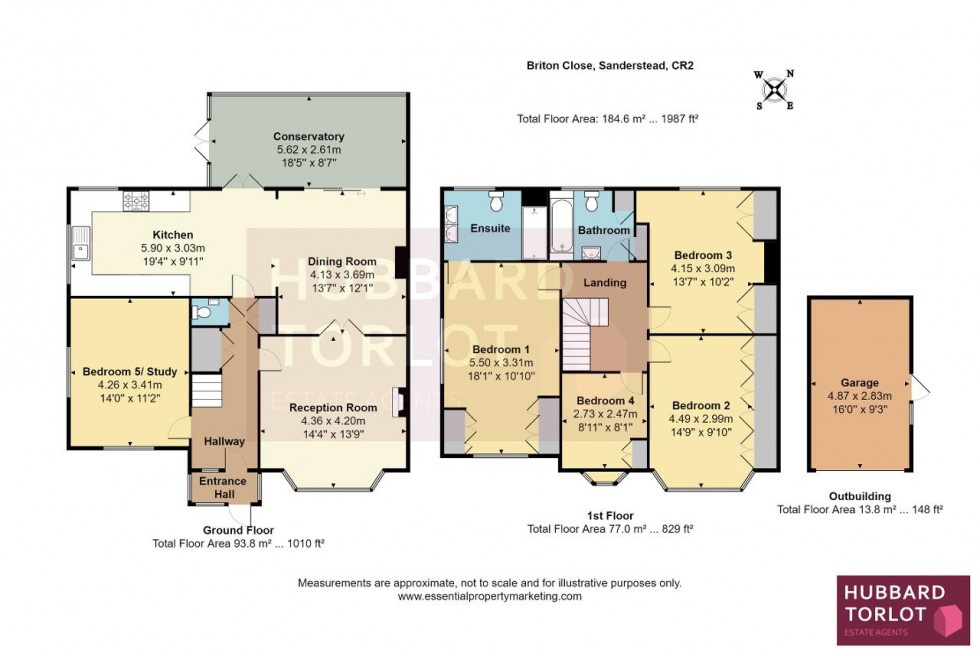 Floorplan for Briton Close, Sanderstead