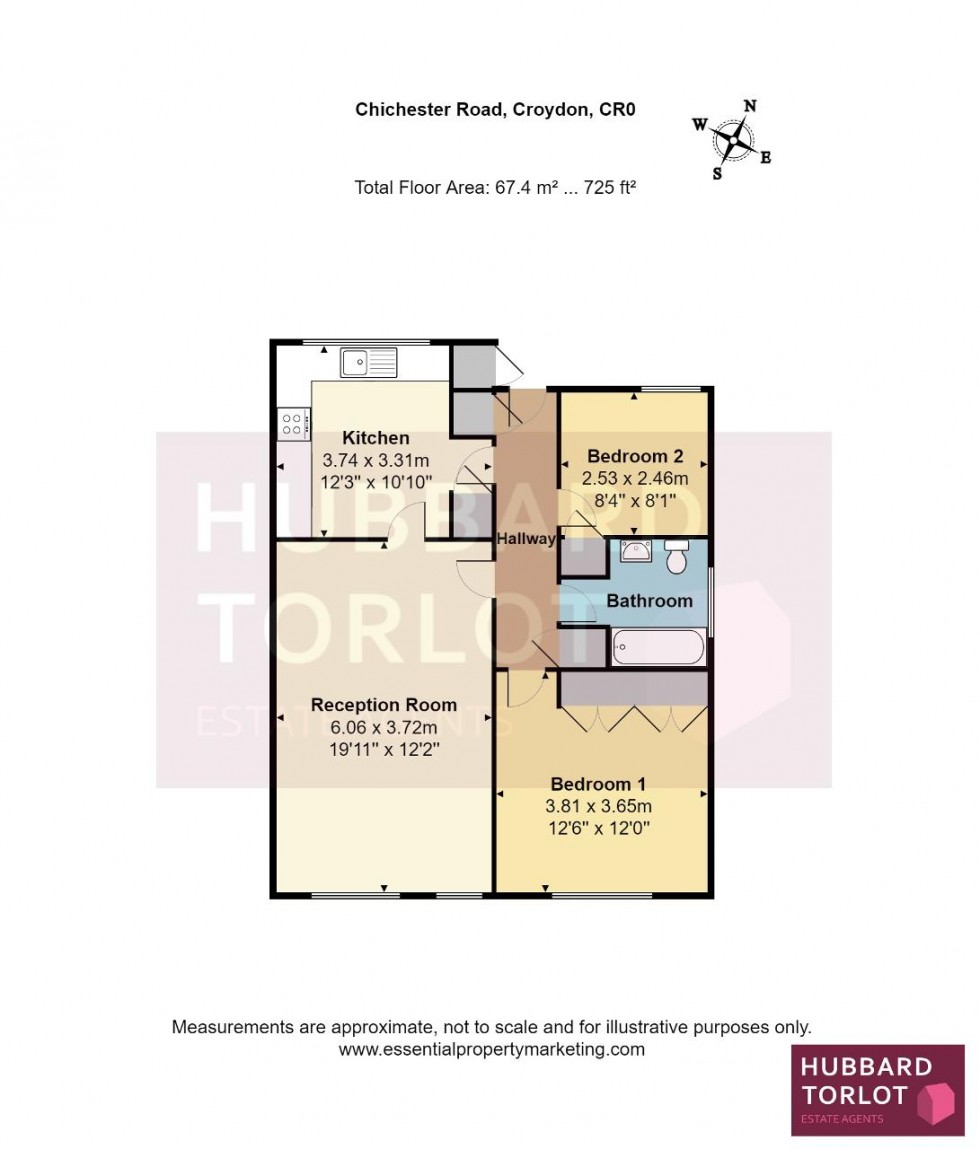 Floorplan for Chichester Road, Croydon