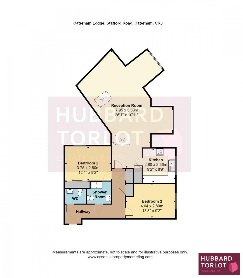 Floorplan for Stafford Road, Caterham