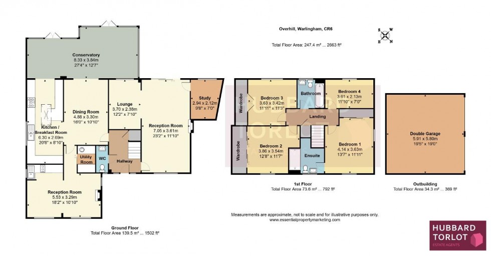 Floorplan for Overhill, Warlingham