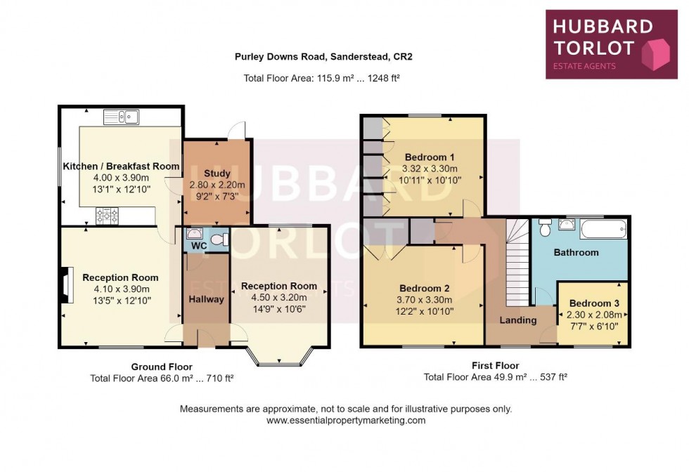 Floorplan for Purley Downs Road, Purley