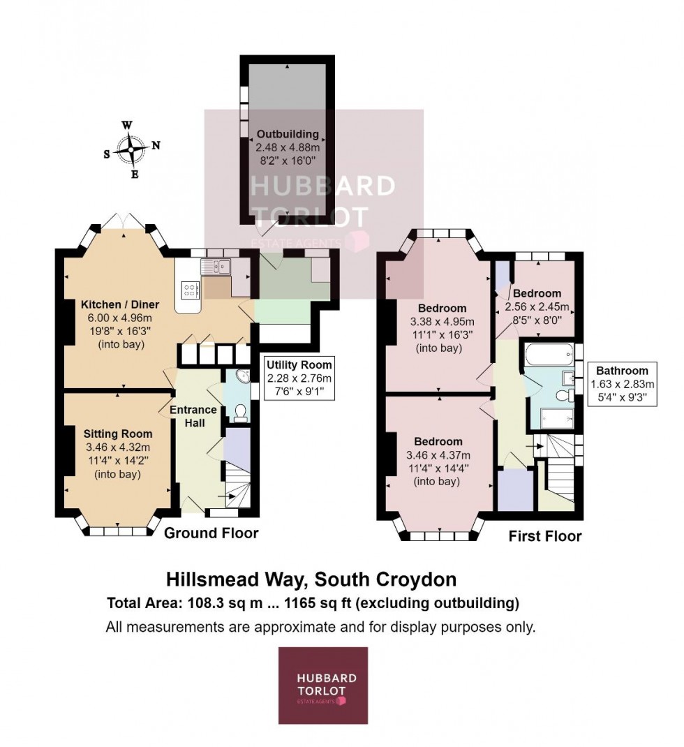 Floorplan for Hillsmead Way, Sanderstead