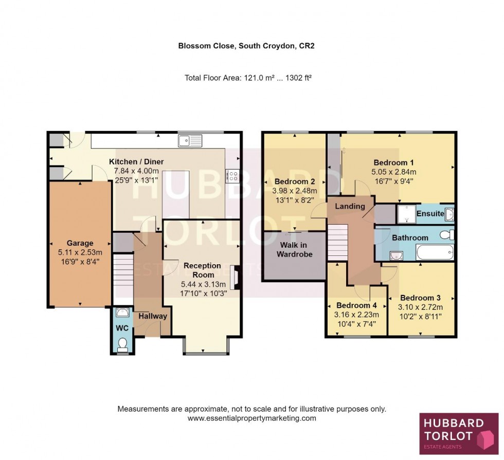 Floorplan for Blossom Close, South Croydon