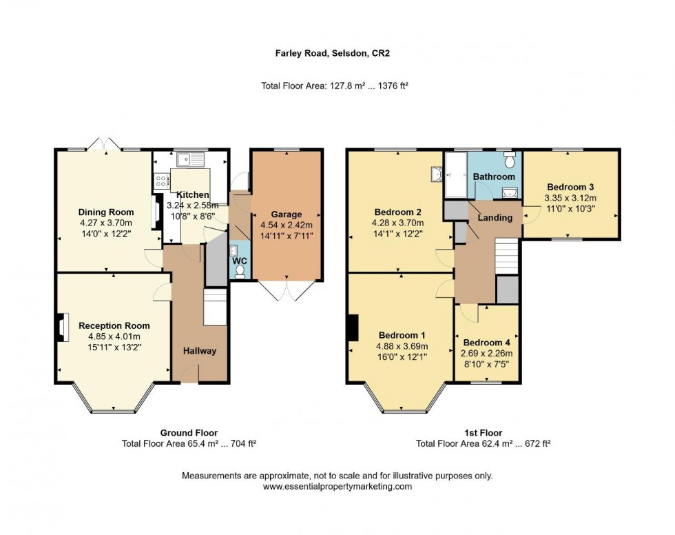 Floorplan for Farley Road, South Croydon