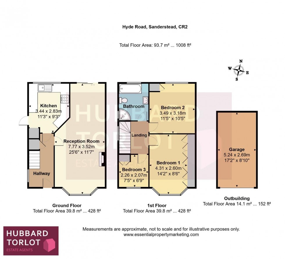 Floorplan for Hyde Road, Sanderstead