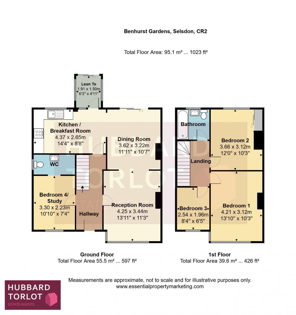 Floorplan for Benhurst Gardens, South Croydon