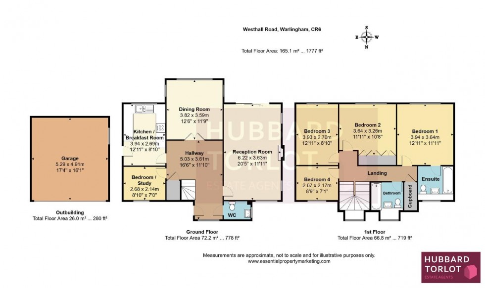 Floorplan for Westhall Road, Warlingham