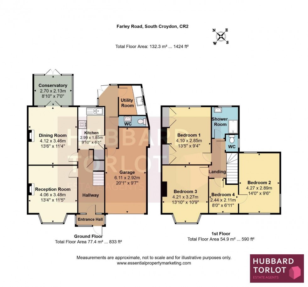 Floorplan for Farley Road, Selsdon