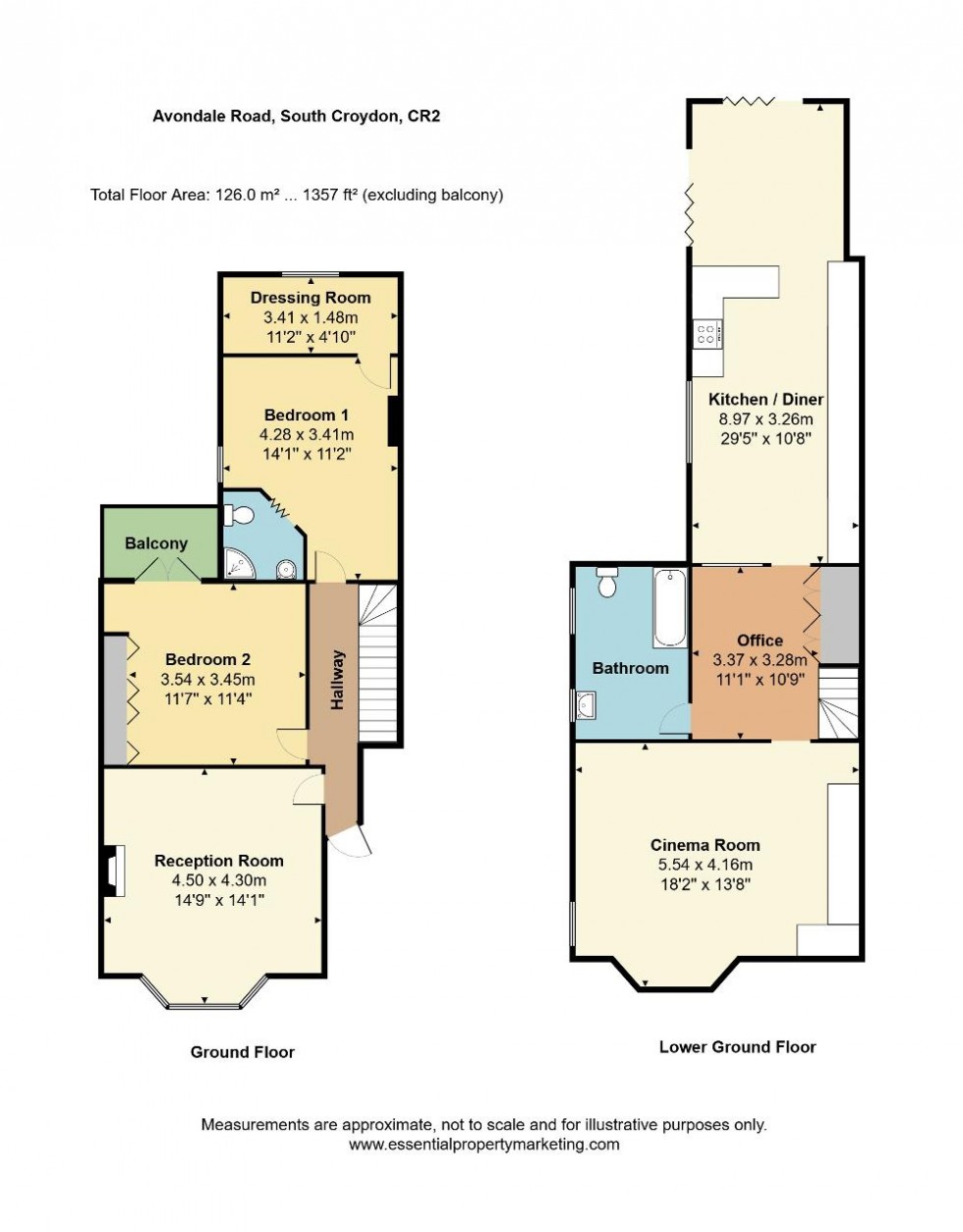 Floorplan for Avondale Road, South Croydon