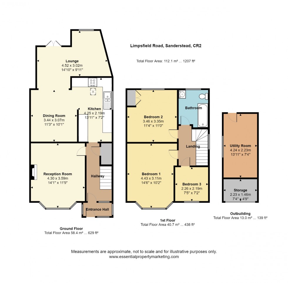 Floorplan for Limpsfield Road, Sanderstead