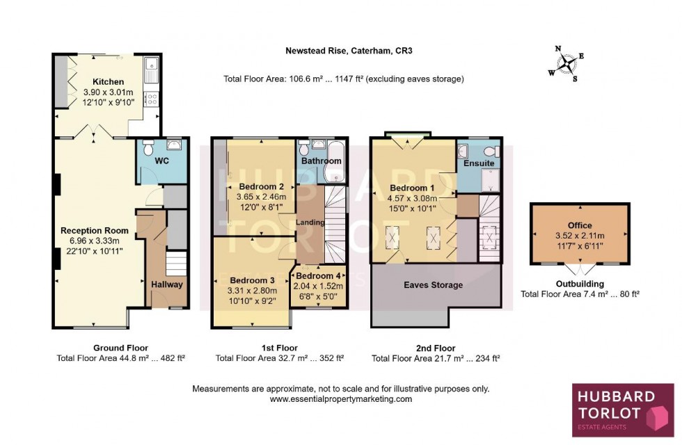 Floorplan for Newstead Rise, Caterham