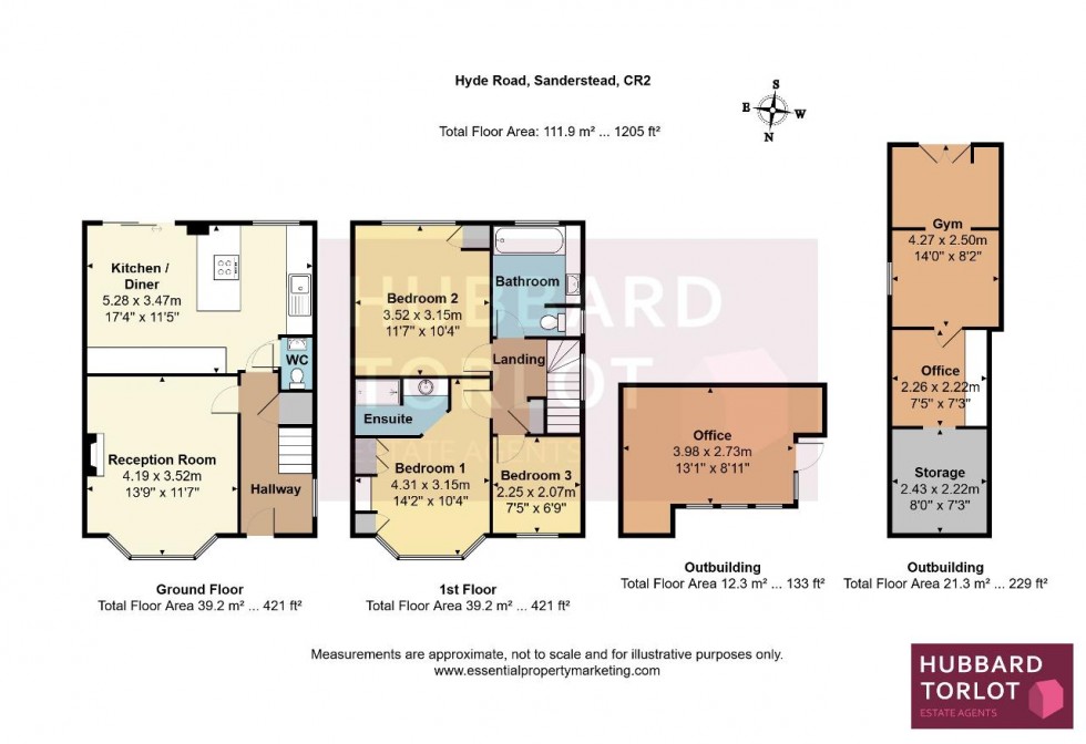 Floorplan for Hyde Road, Sanderstead