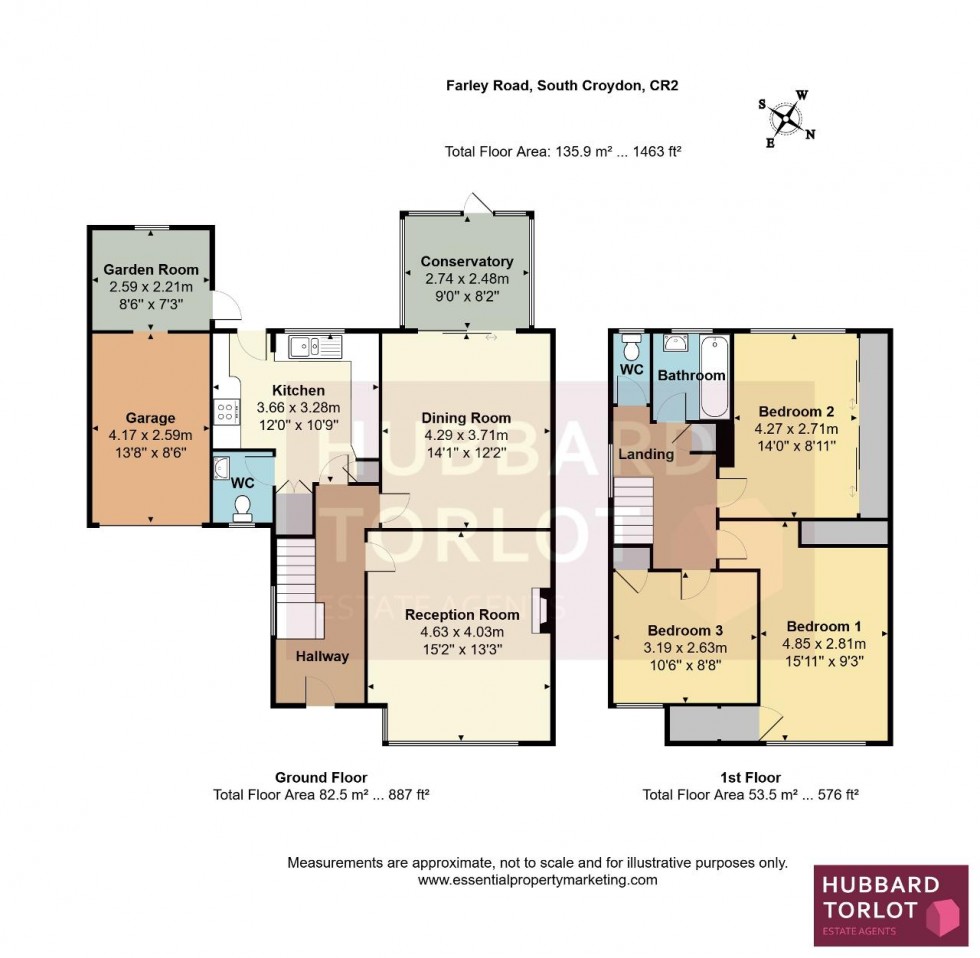 Floorplan for Farley Road, South Croydon