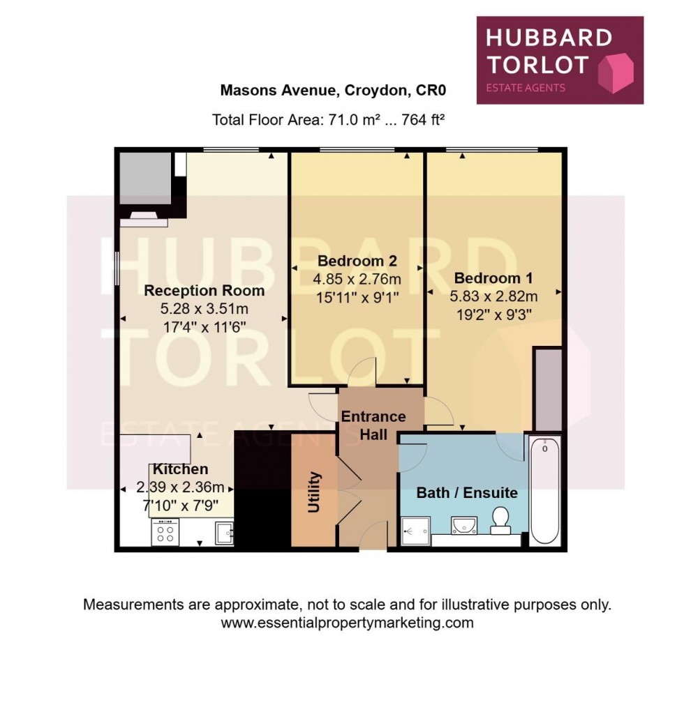 Floorplan for Masons Avenue, Croydon