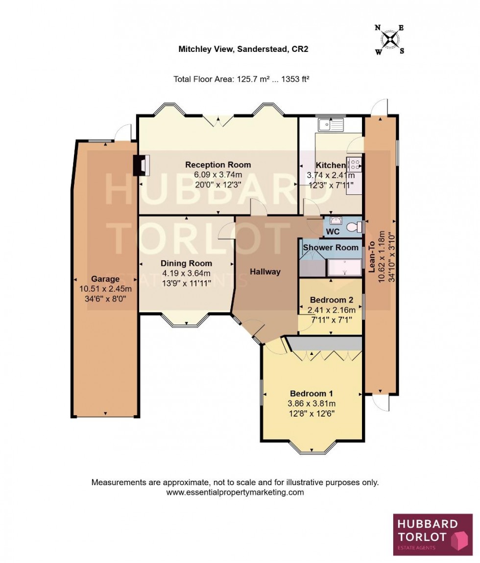 Floorplan for Mitchley View, Sanderstead